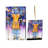 Vishnu Räucherstäbchenhalter aus Holz Aschenfänger