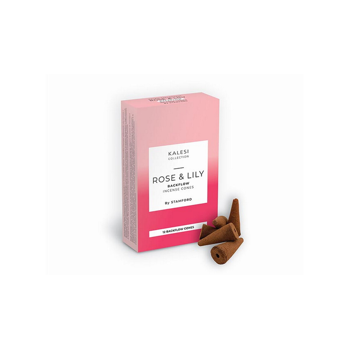 Kalesi Collection Rückfluss Räucherkegel - Rose &a