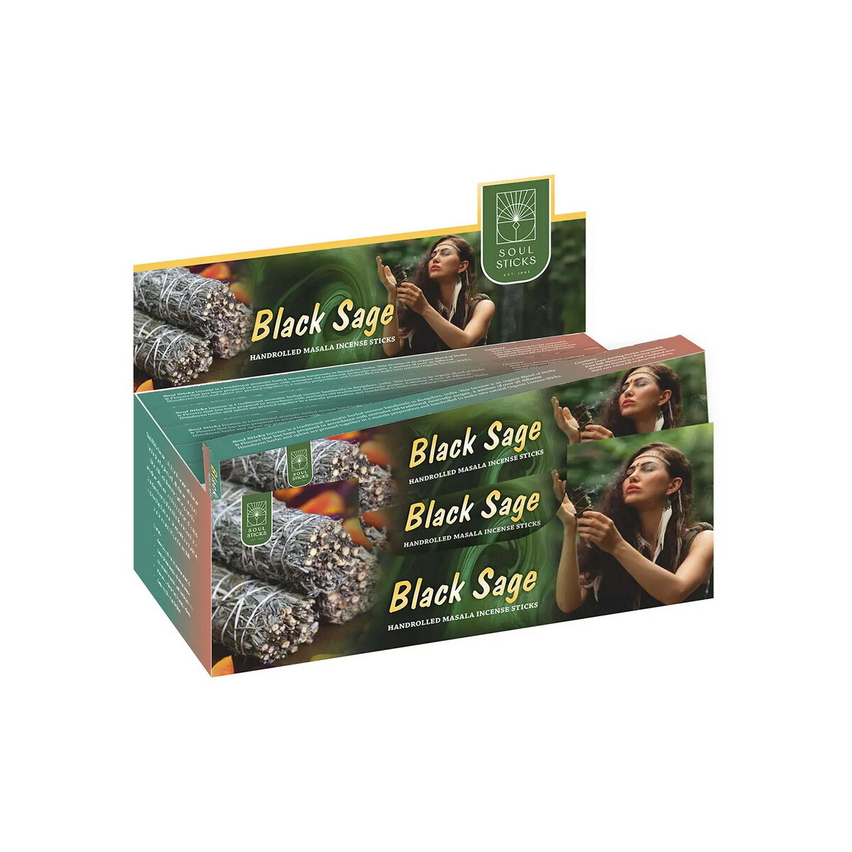 Soul Sticks Black Sage natürliche Räucherstäb