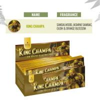 Soul Sticks King Champa natürliche Räucherstäbchen, Sandalwood, Jasmin Sambac, Oudh & Orange Blossom