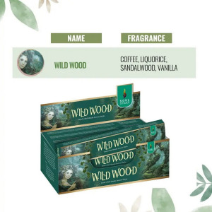 Soul Sticks Wild Wood natürliche Räucherstäbchen, Coffee, Licourice, Sandelwood, Vanilla