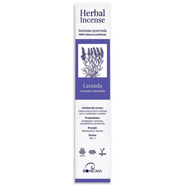 BioAroma Lavanda (Lavendel) Räucherstäbchen, Ayurveda. Fairer Handel