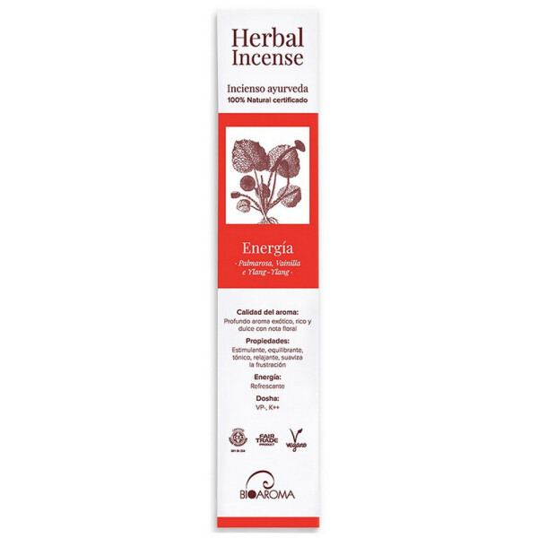 BioAroma Energía (Energie) Räucherstäbchen, Ayurveda. Fairer Handel