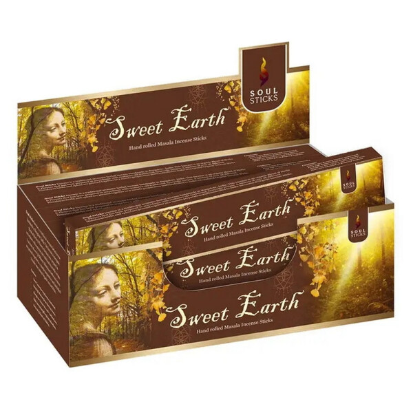 Soul Sticks Sweet Earth natürliche Räucherstäbchen, Patchouli, Orris Root & Vetiver