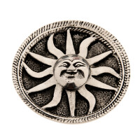 Sonne Räucherstäbchenhalter Weißmetall, ø 7 cm