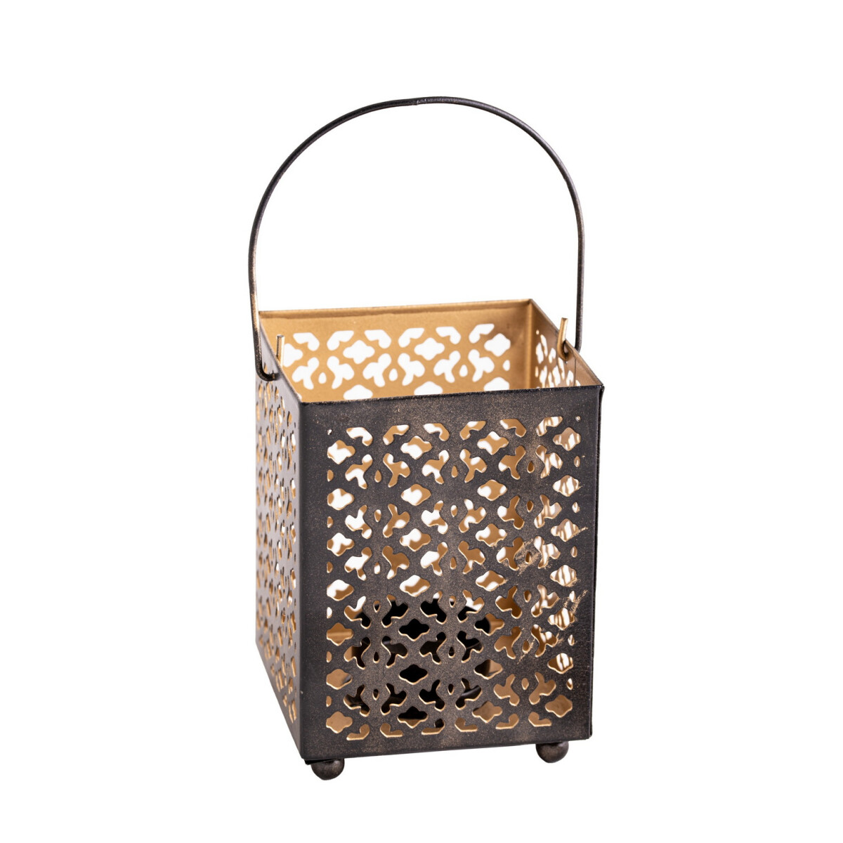 Orientalischer Teelichthalter Palästina H: 10,5 cm, L: 