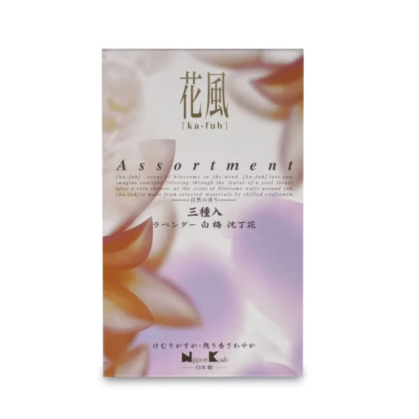 Japanische Räucherstäbchen Ka Fuh - Sortiment aus Lavendel, Daphne und Weiße Pflaume