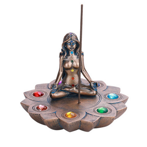 Räucherstäbchenhalter für Yoga Meditation mit sieben Chakren
