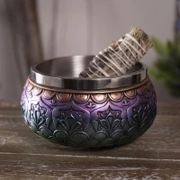 Smudge Bowl, Schüssel Mandala für Kräuterbündel