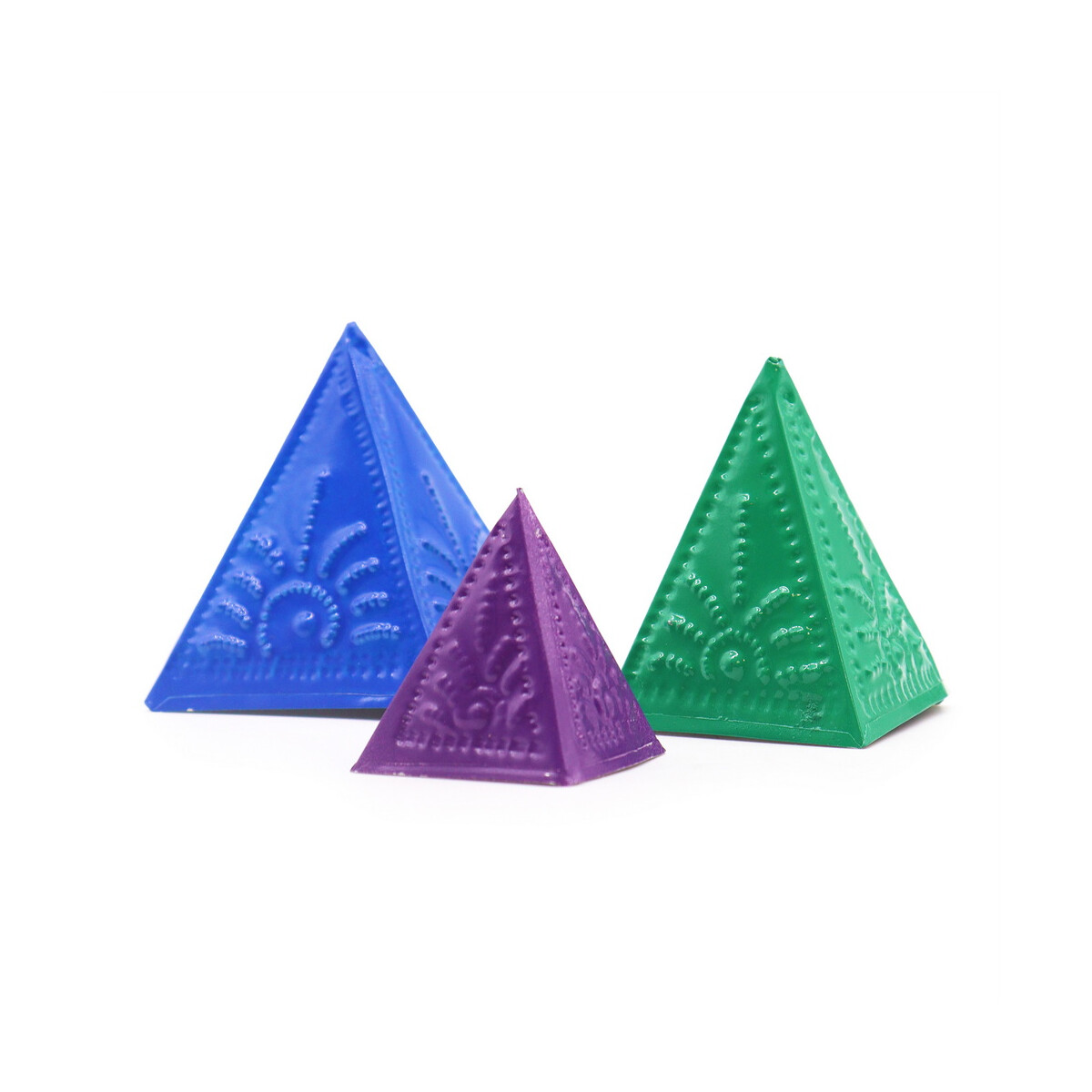 Räucherpulver-Formen-Set – Blau, Grün, Lila