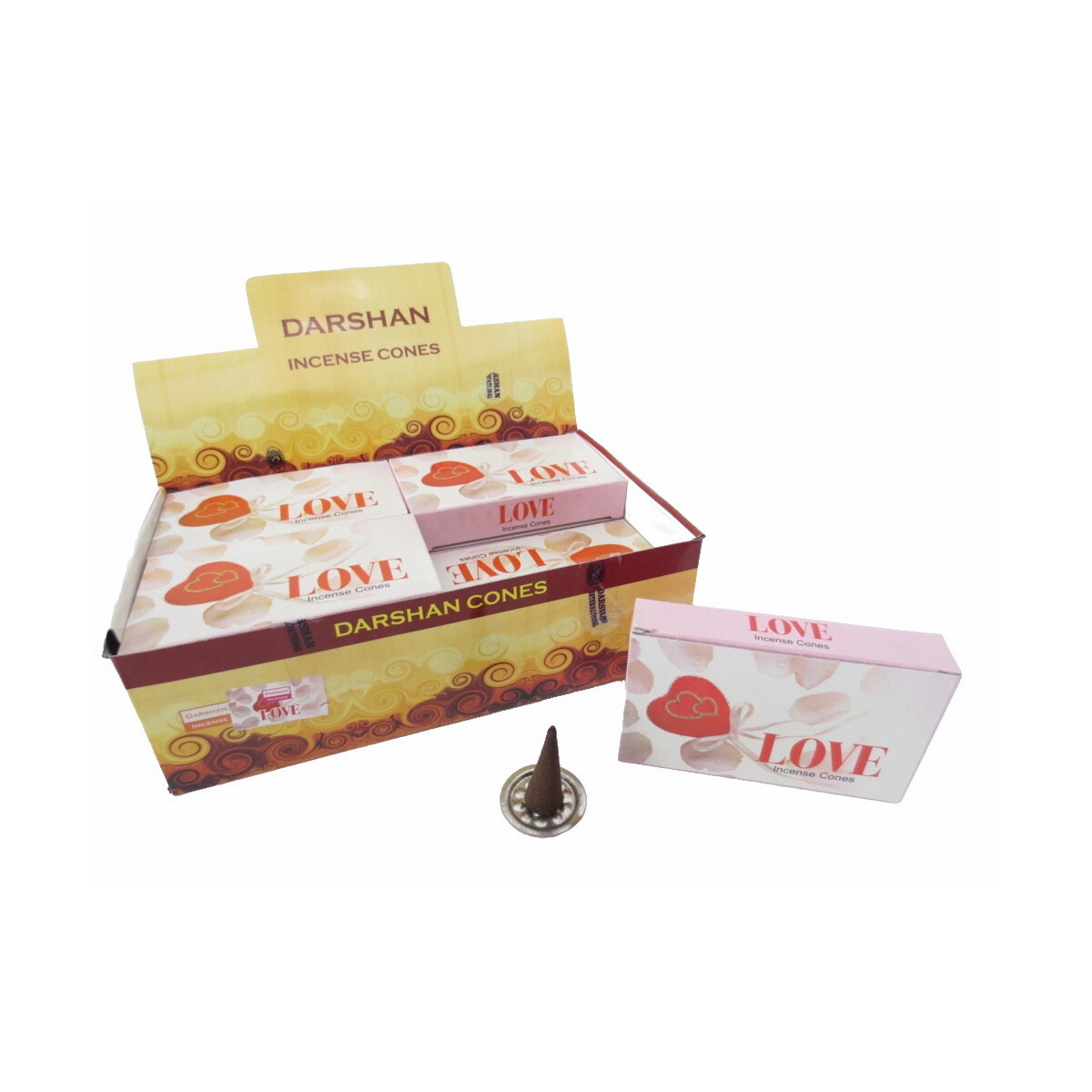 Darshan Räucherkegel Love 10 Kegel
