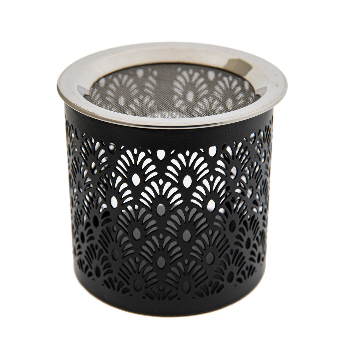 Ornament Metall-Räucherstövchen mit Sieb