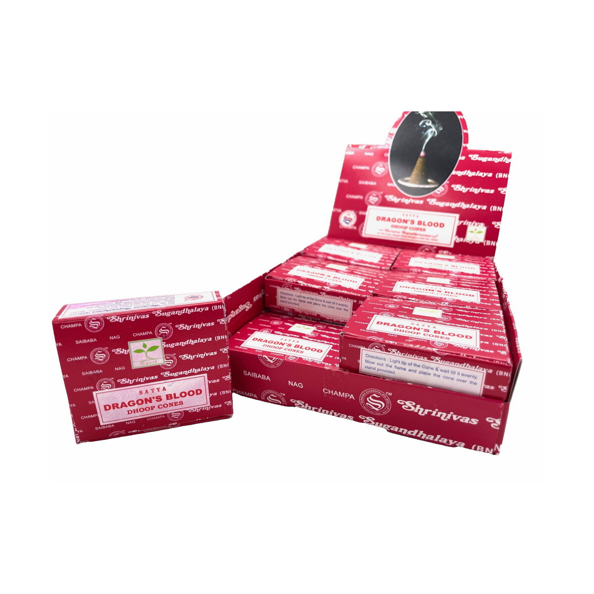 Indische Räucherkegel SATYA Dragon& box