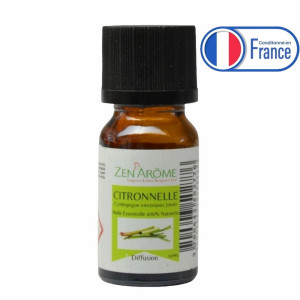 Ätherisches Öl – Zitronengrasöle – 10 ml – Verwendung zur Diffusion – Verpackt in Frankreich