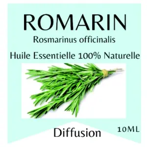 Ätherisches Öl – Rosmarinöl – 10 ml – Verwendung zur Diffusion – Verpackt in Frankreich