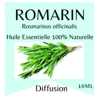 Ätherisches Öl – Rosmarinöl – 10 ml – Verwendung zur Diffusion – Verpackt in Frankreich
