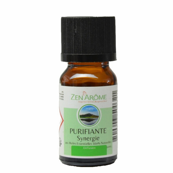 Synergie ätherischer Öle - Reinigend (Purifiante) - 10 ml - Verwendung zur Diffusion - Verpackt in Frankreich