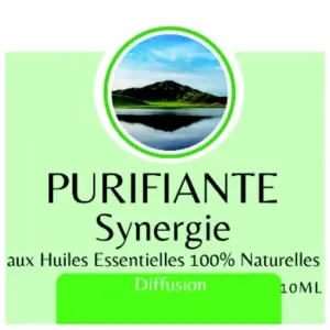 Synergie ätherischer Öle - Reinigend (Purifiante) - 10 ml - Verwendung zur Diffusion - Verpackt in Frankreich
