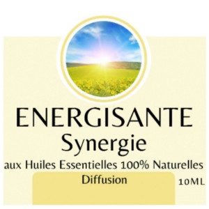 Synergie ätherischer Öle - Energiespendend (Energisante) - 10 ml - Verwendung zur Diffusion - Verpackt in Frankreich