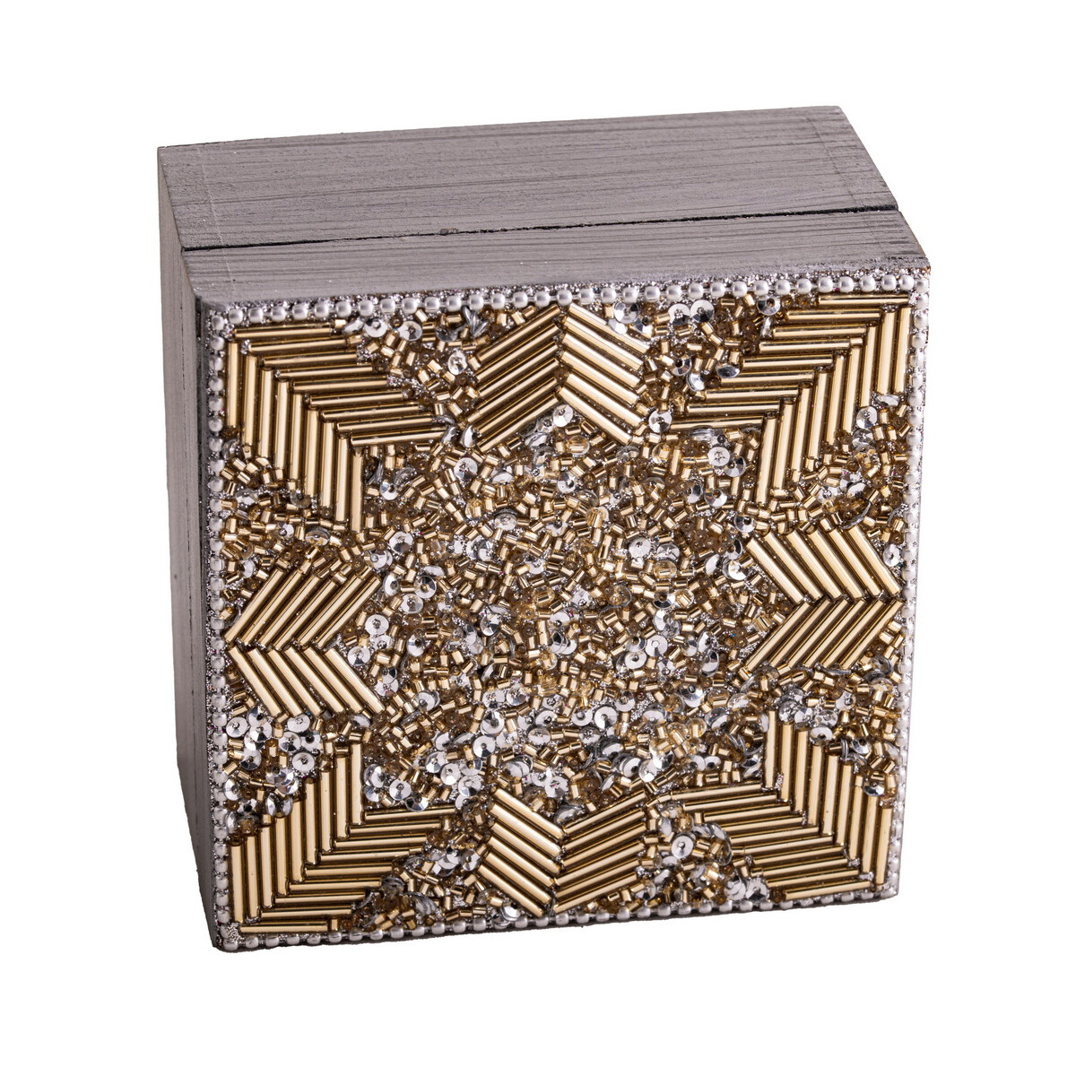 Holzbox Kosmos, klein, MDF H: 6 cm, L: 10 cm, B: 10 cm